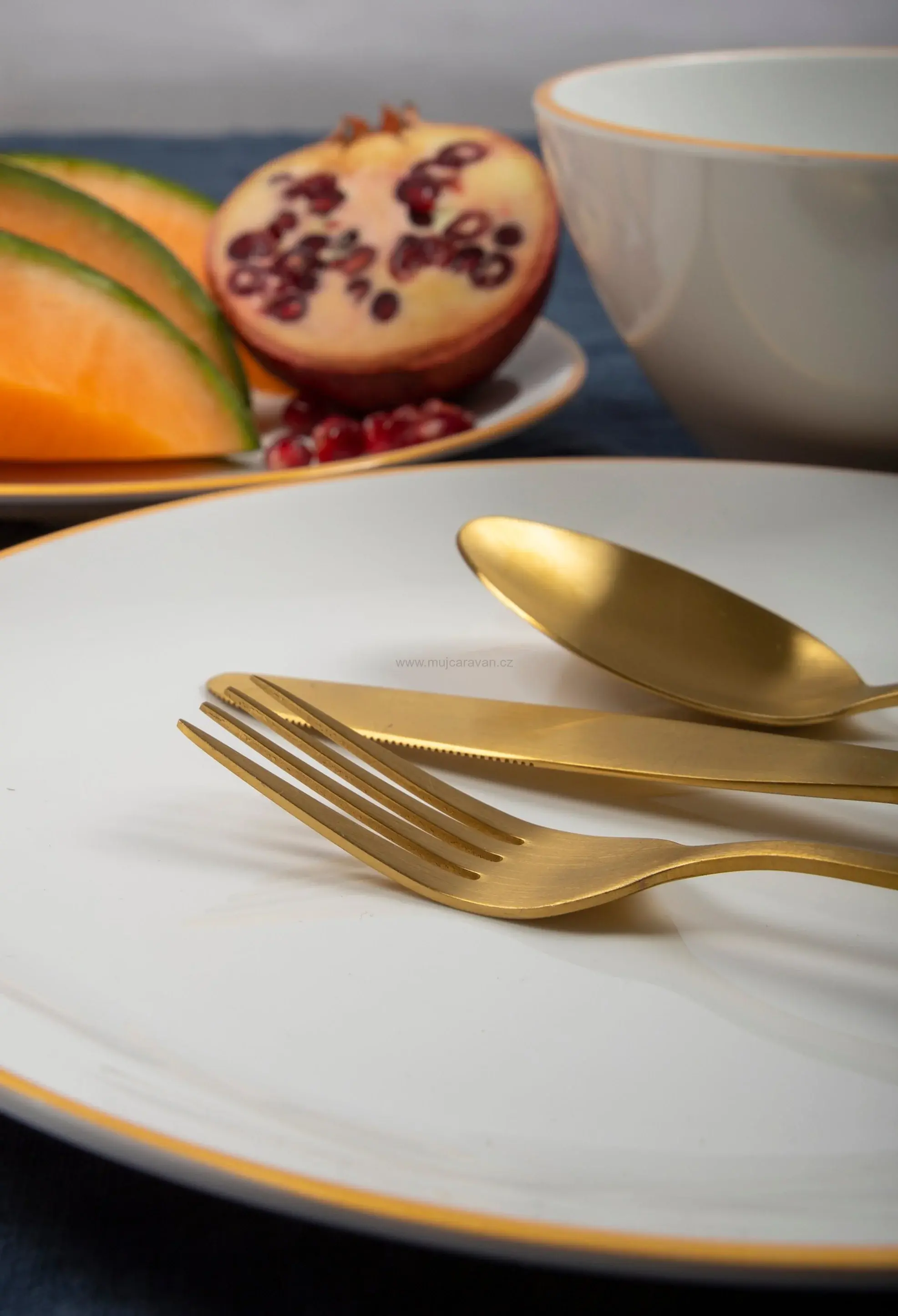 16-ti dílná sada příborů Gimex LINEA LINE GOLD