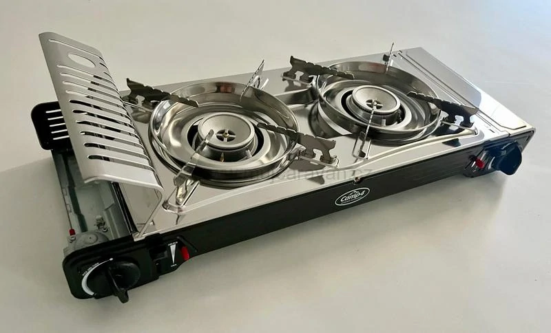 Plynový kartušový dvojvařič GOURMET se zapalovací pojistkou 