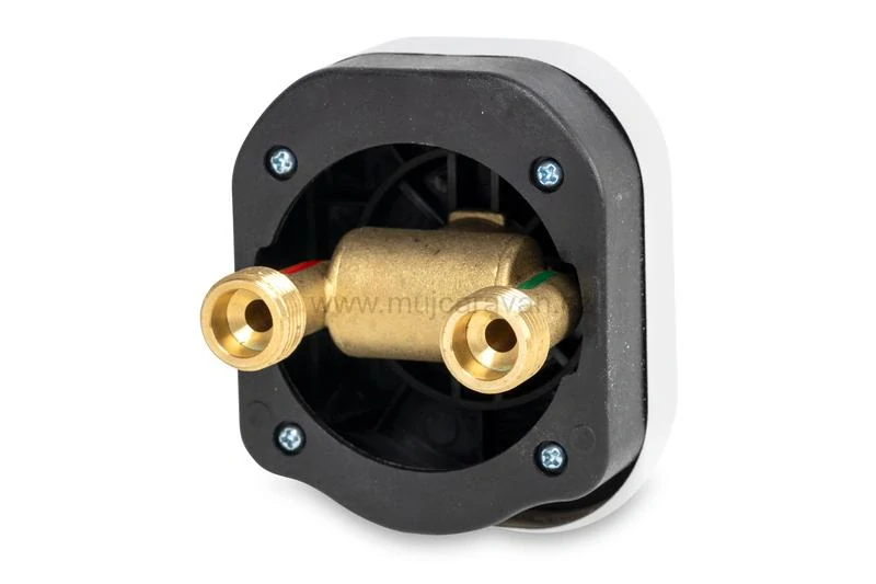 Servisní zásuvka s venkovní sprchou - bílá