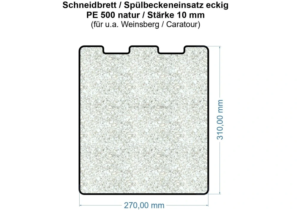 Krájecí prkénko do dřezu - cca 270 x 317 mm
