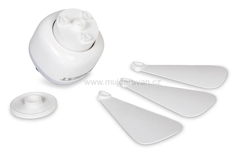 Stropní aku ventilátor Carbest s osvětlením LED