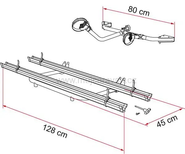 Nosič kol Fiamma Carry Bike Garage Standard, max 3 kola