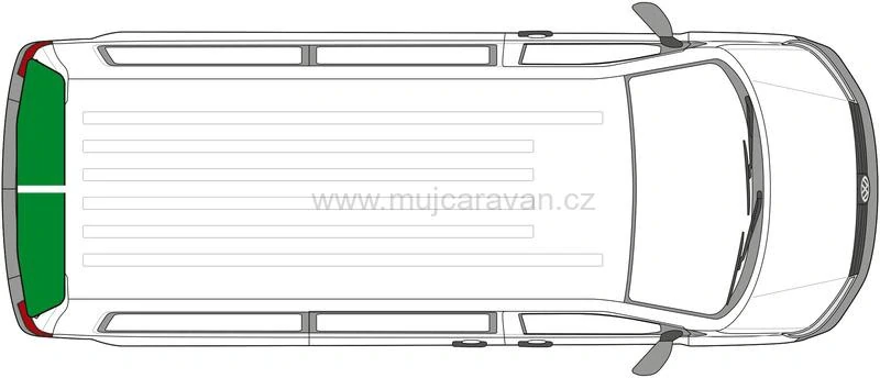 Izotermická folie na zadní dveře VW T5/T6, bez obložení