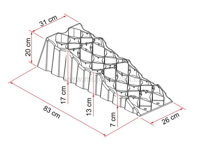 Stupňové klíny Fiamma Level Up Premium
