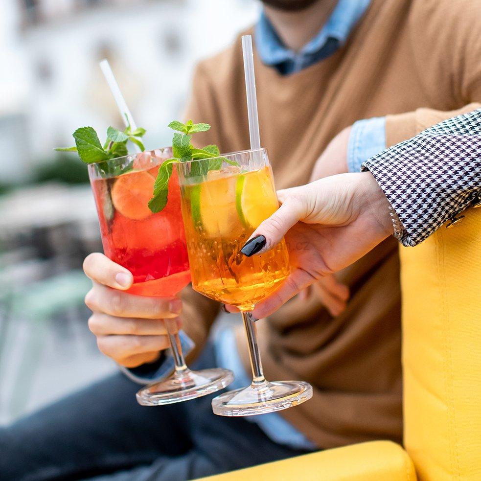 Sada 2 ks sklenic na víno Koziol Superglas 350 ml