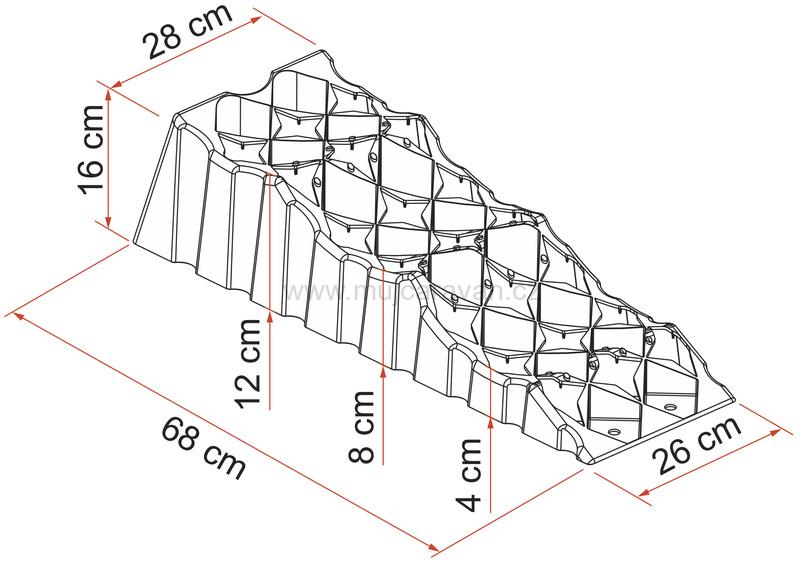 Stupňové klíny Fiamma Level Up Premium S