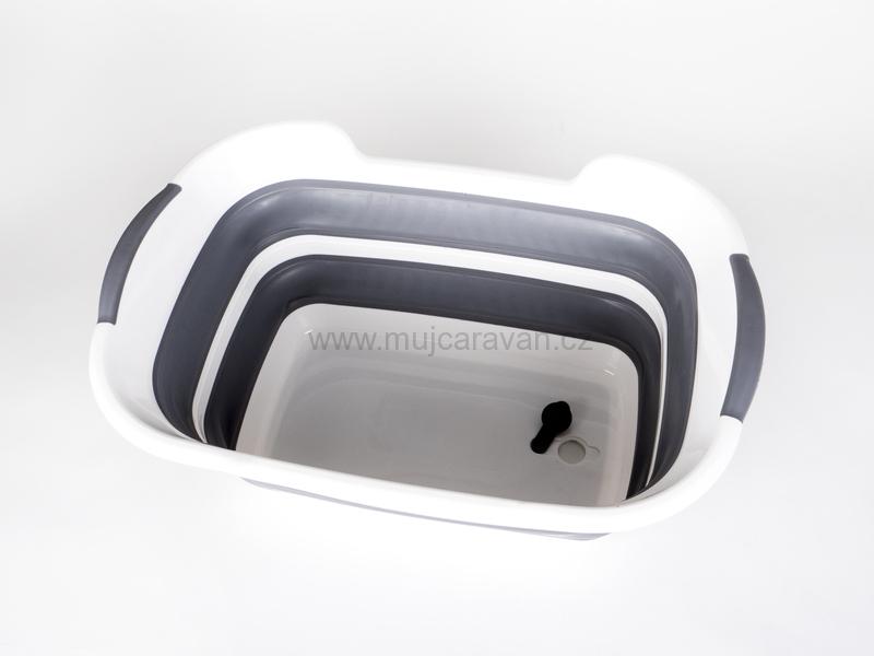 Skládací koš / vanička s výpustí