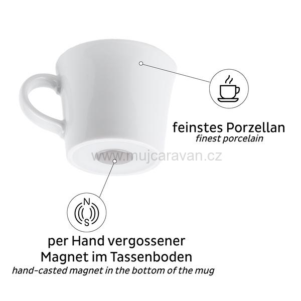 Sada 2 ks porcelánových šálků na espresso Silwy
