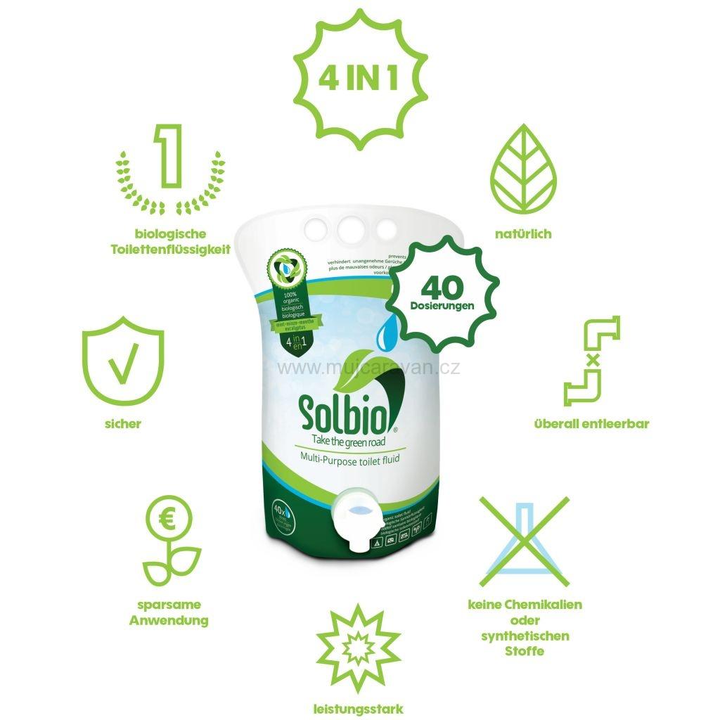 Biologický sanitární přípravek 4v1 SOLBIO Botanic , 0,8 l