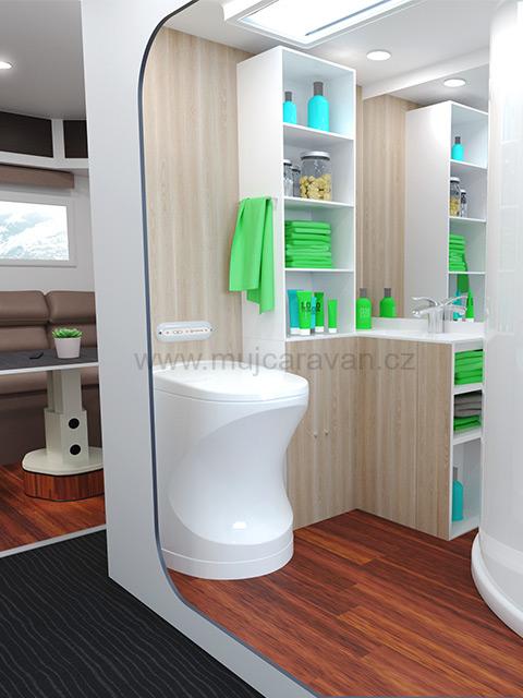 Plynová spalovací toaleta Cinderella Travel