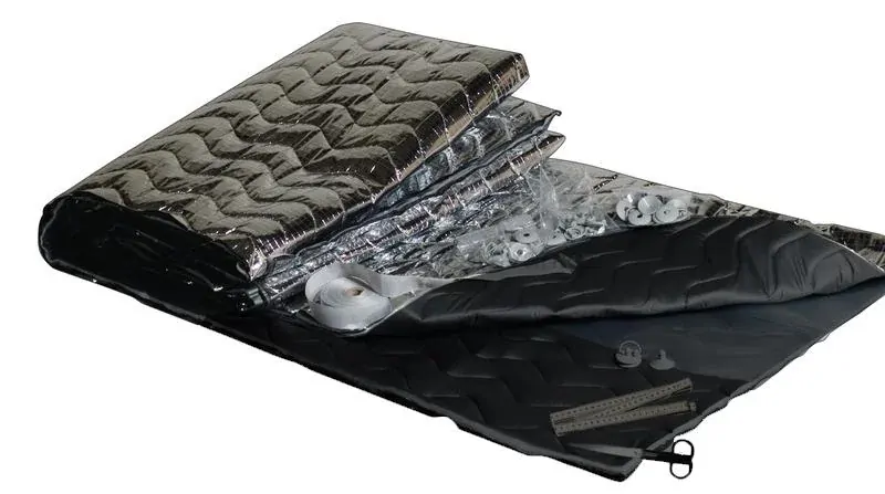 Izotermická folie Do-it-yourself - černá / stříbrná