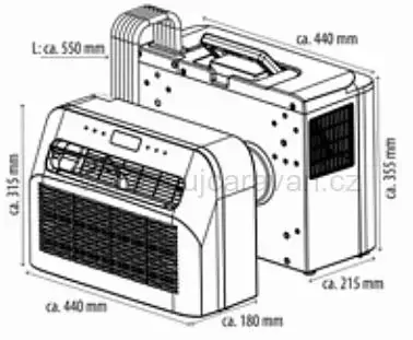 Mobilní klimatizace Carbest - 5000 BTU