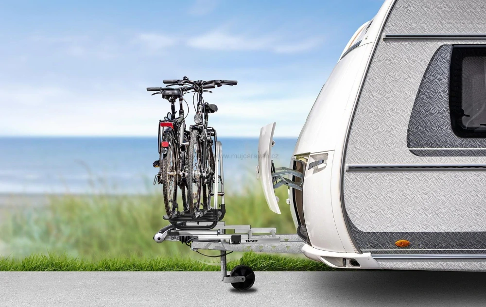 Výsuvný nosič jízdních kol na oj karavanu BS260