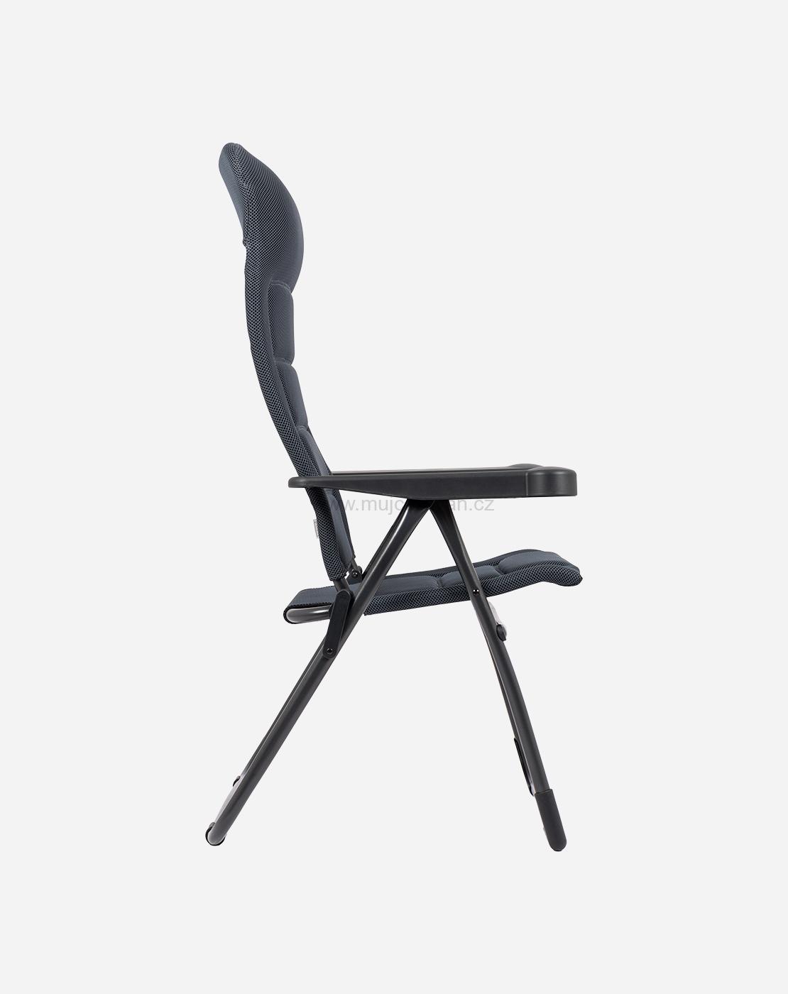 Kempingové křeslo Crespo Air-Deluxe XS, šedé (AP-215)