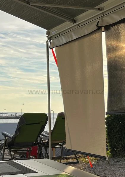 SunBreak – roleta pro markýzu proti slunci, sv. šedá