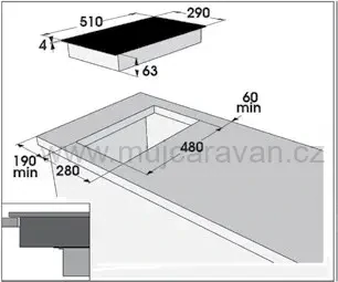 Vestavná indukční varná deska BARALDI DUO 30