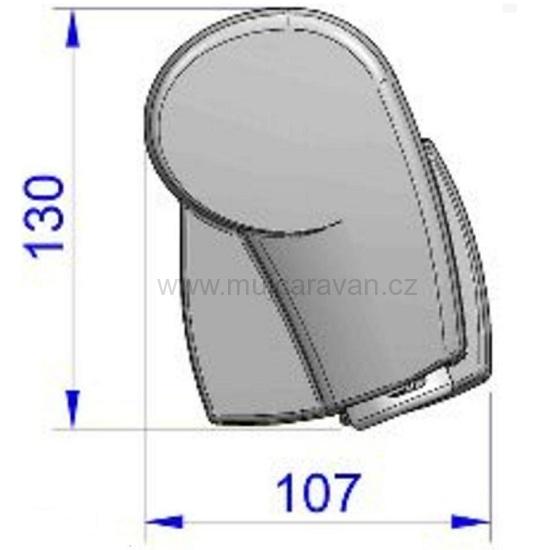 Markýza Thule Omnistor 5102 - šedá pro VW T5/T6 Multivan / Transporter s C-kolejnicí, 260 cm