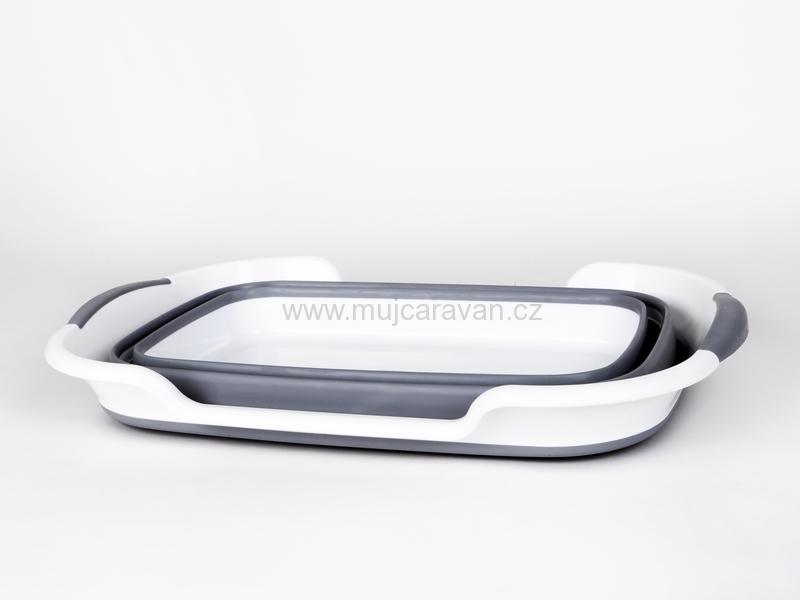 Skládací koš / vanička s výpustí