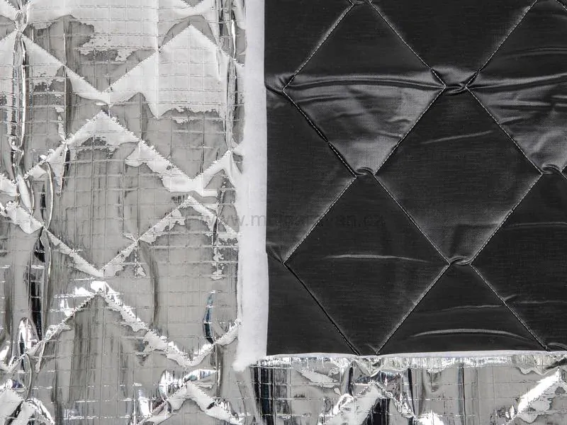 Izotermická folie Do-it-yourself - černá / stříbrná