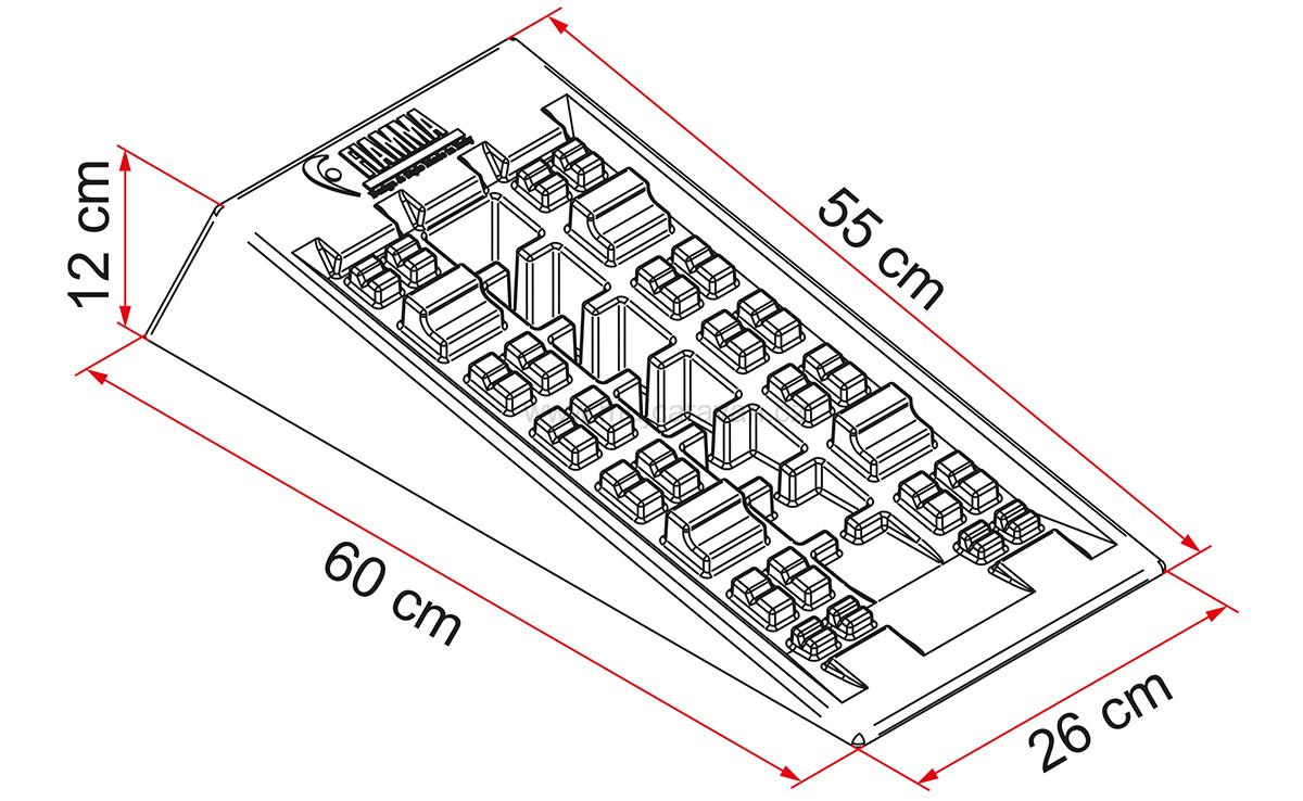 Vyrovnávací klíny Fiamma Level Magnum Jumbo