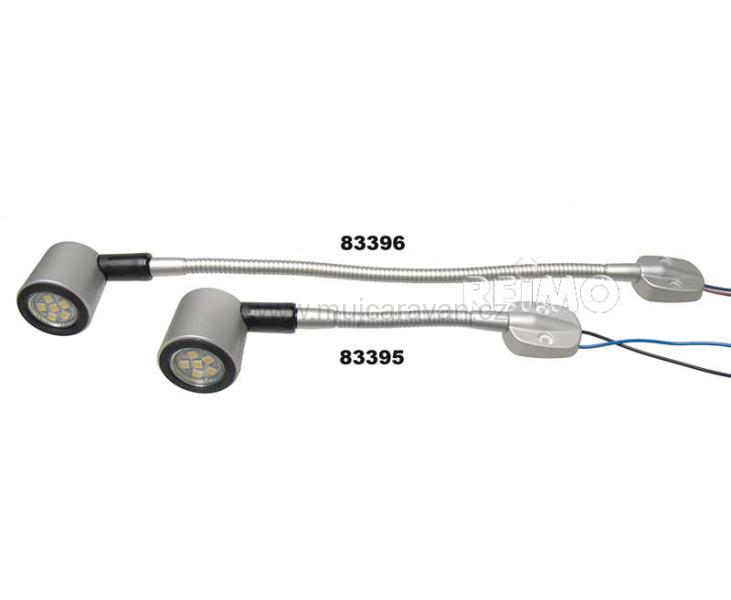 LED lampička na čtení flexibilní 130 mm, stříbrná
