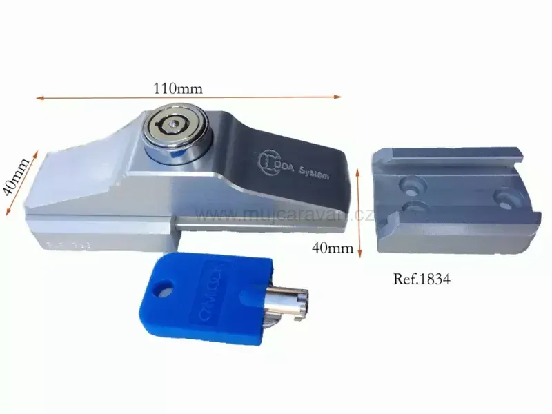 Univerzální zámek pro posuvné a zadní dveře, sada 2 ks