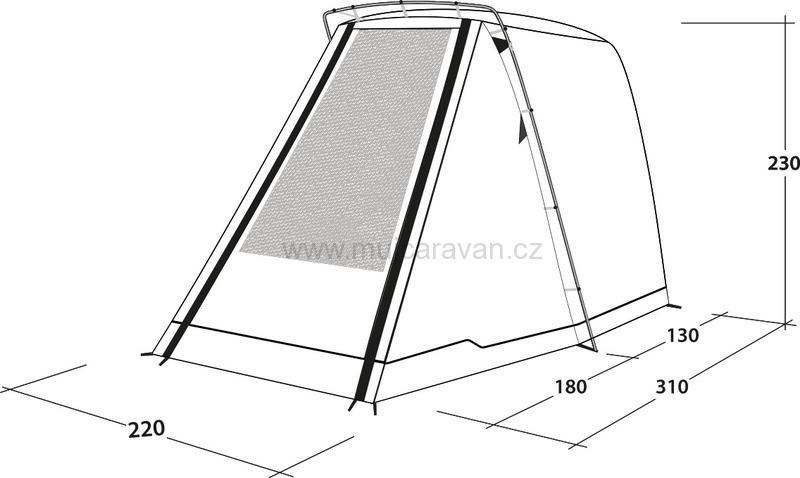 Samostatně stojící zadní stan Sandcrest L