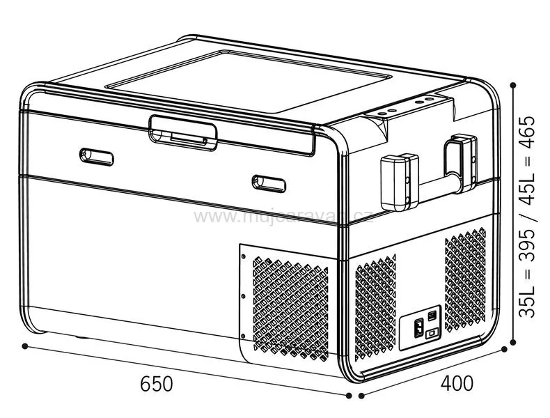 Kompresorový chladicí box Carbest PowerCooler 45
