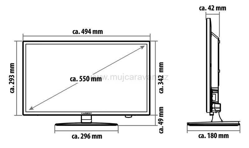 Smart TV Carbest 21,5“ FULL HD