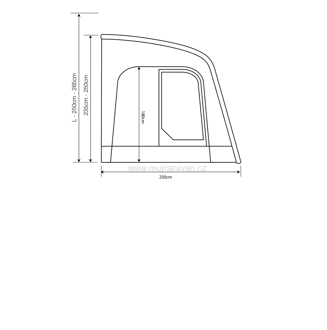Nafukovací předstan Outdoor Revolution SPORTLITE AIR 320 L