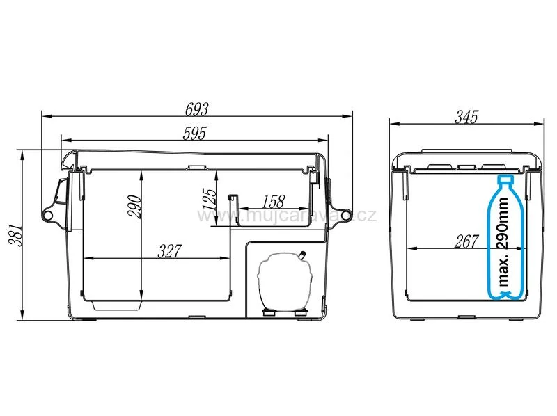 Kompresorový chladicí box Carbest CampCooler 30