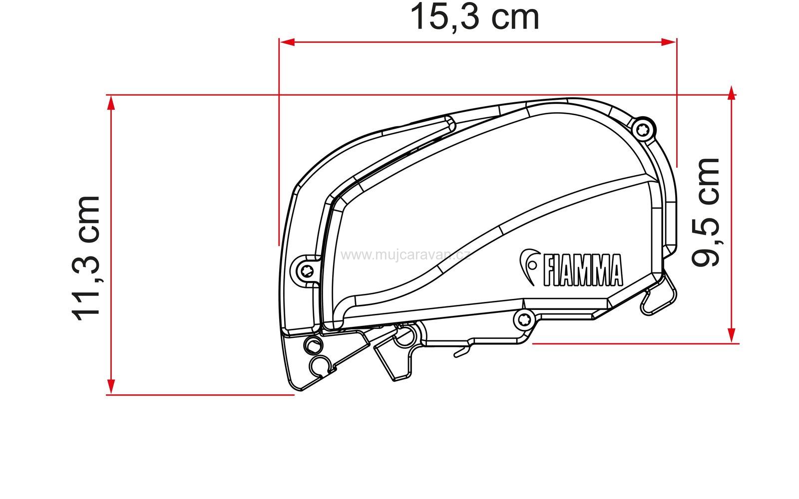 Markýza Fiamma F80 S - polární bílá