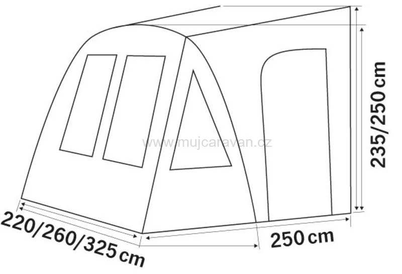 Nafukovací předstan One Beam Air 220