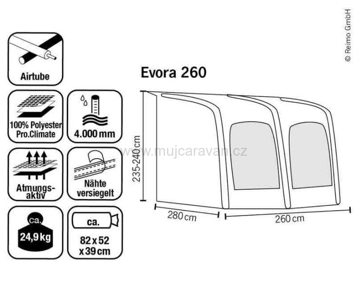 Nafukovací předstan Outdoor Revolution Evora 260