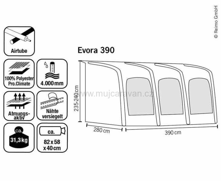 Nafukovací předstan Outdoor Revolution Evora 390