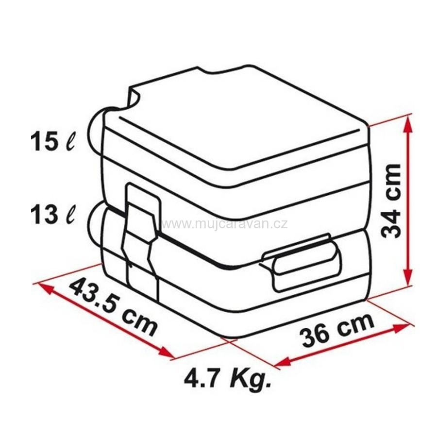 Mobilní toaleta Fiamma Bi Pot 34