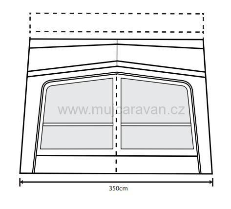 Samostatně stojící nafukovací předstan Outdoor Revolution ESPRIT PRO X 350M