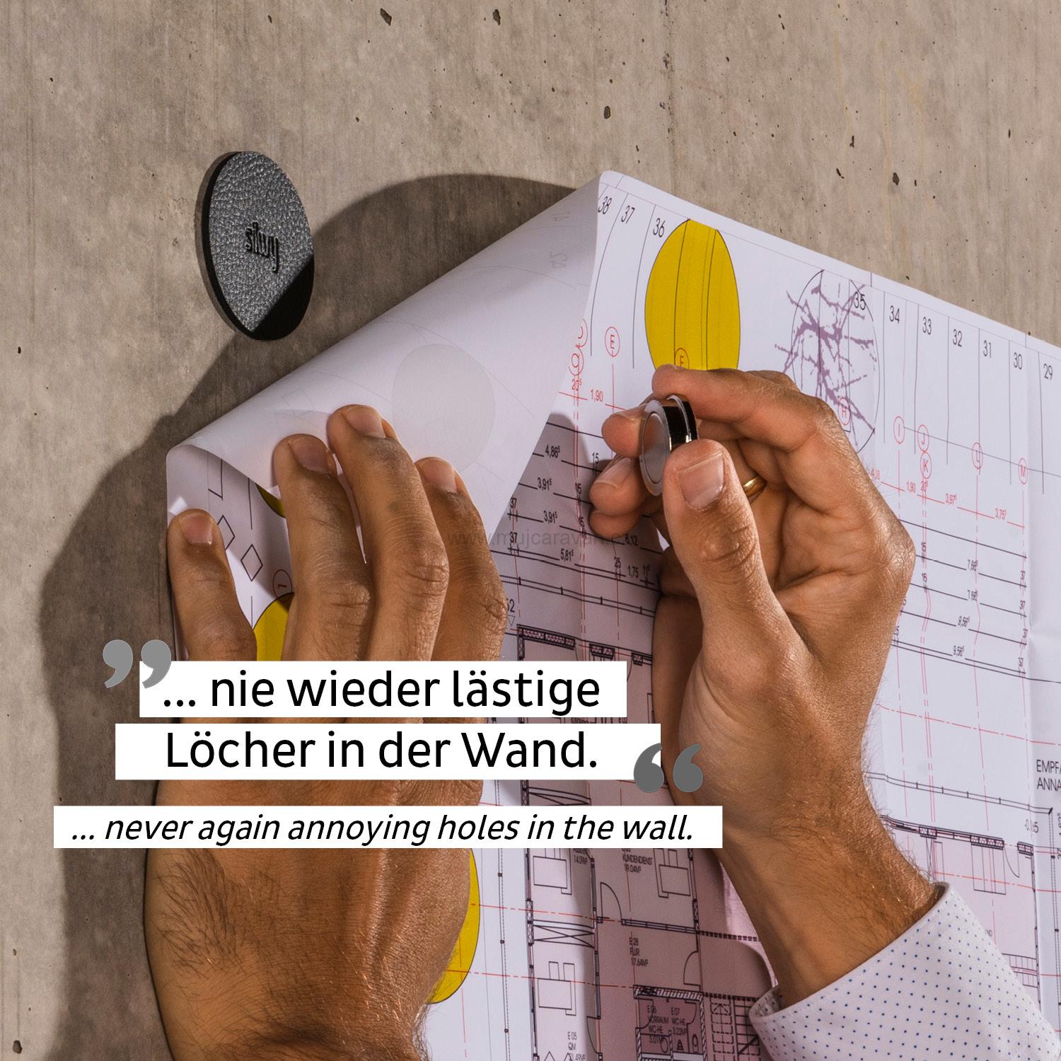 Sada magnetů Silwy SMART, 2 ks, černá