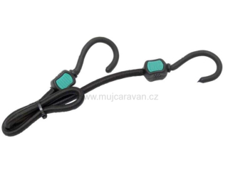 Upevňovací gumové lano s plastovými háky 100 cm