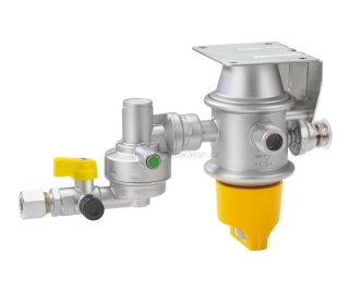 Přepínací regulátor Caramatic DriveTwo, horizontální - 50 mbar