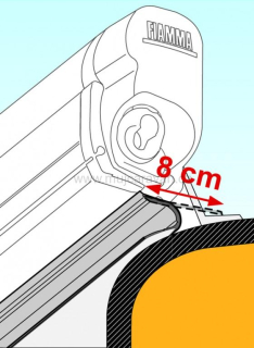 Fiamma těsnění Lower Rain Guard, 550 cm
