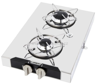 Nástavbová plynová varná deska se 2 hořáky za sebou