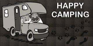 Rohožka "Camper Dog & Cat"