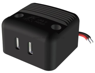 Přisazená dvojitá zásuvka USB-C