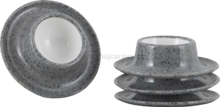 4 ks kalíšků na vejce Gimex SOLID LINE - GRANITE