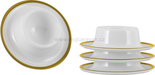 4 ks kalíšků na vejce Gimex LINEA LINE GOLD