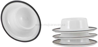 4 ks kalíšků na vejce Gimex LINEA LINE BLACK