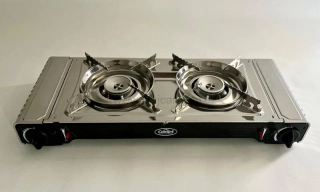 Plynový kartušový dvojvařič GOURMET se zapalovací pojistkou 