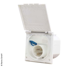 CEE zásuvka bílá