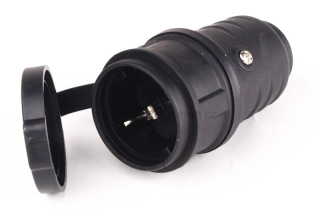 Chráněná gumová zásuvka